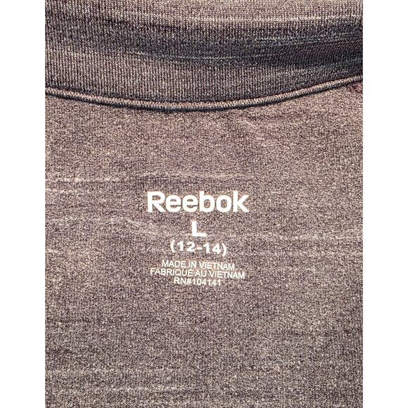 REBOOK Children SZ L NWT Gray 1/2 Zip - Picture 3 of 7